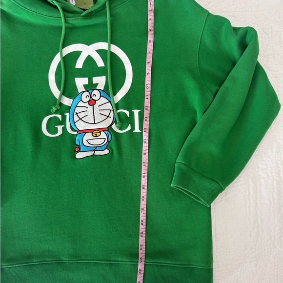 Doraemon x Gucci Green Hoodie - Picture 6 of 9